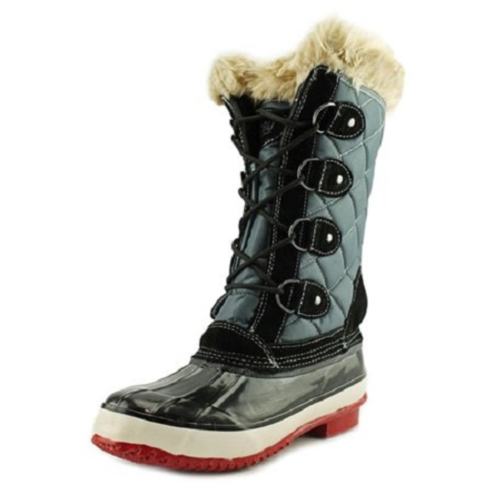 Khombu Melanie Boots Winter Snow Insulated Hunting Outdoor Fur Rain Rubber 6